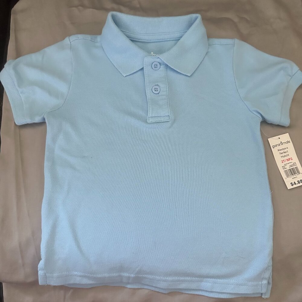 Garanimals Toddler Boy Short Sleeve Solid Polo- 2T